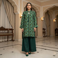Elegant 2-Piece Printed Shirt with Farshi Shalwar – Premium Lilian Fabric